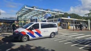 Conducteur gestoken op station Schagen