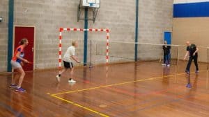 Open dag bij Turnlust, afdeling badminton