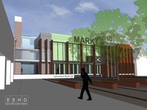 Markt 18 en kegelbaan in raad Schagen