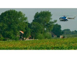 Politieheli boven Schagen