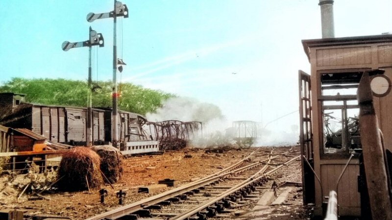 Beschieting munitietrein Schagen nu in kleur