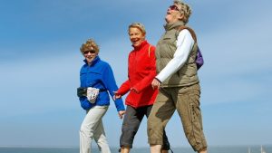 Eerst wandelen, daarna samen lunchen