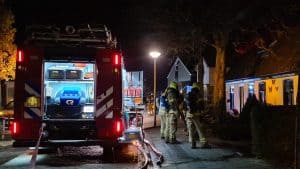 Brandweer rukt uit voor woningbrand in Anna Paulowna