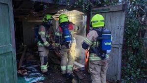 Brand in bijgebouw FC Den Helder