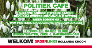 GroenLinks Hollands Kroon organiseert politiek café