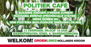 GroenLinks organiseert politiek café