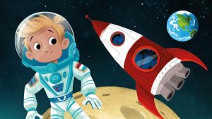 André het astronautje in Cultuurschuur