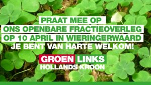 Openbaar fractieoverleg GroenLinks