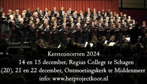 Het Projectkoor zingt voor Kerst