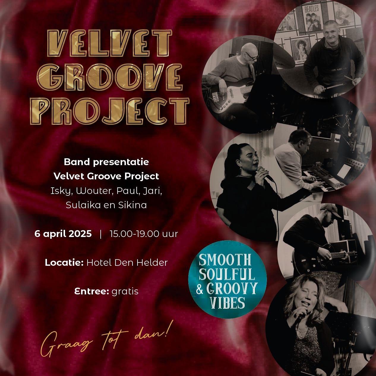 Velvet Groove Project brengt soul naar Den Helder