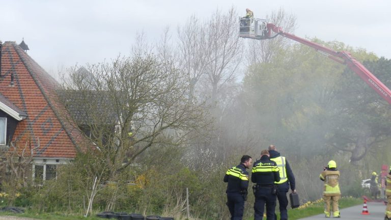 Schoorsteenbrand in Burgerbrug