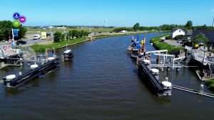 Herstel vlotbrug na schade in volle gang