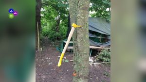 Eigenaar baalt van vandalisme survivalschool