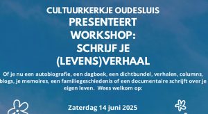 Schrijf je verhaal in cultuurkerkje Oudesluis