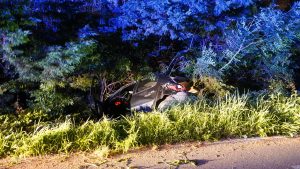 Automobilist onder invloed vlucht na eenzijdig ongeval