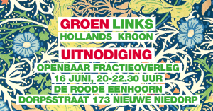 GroenLinks Hollands Kroon houdt openbare vergadering