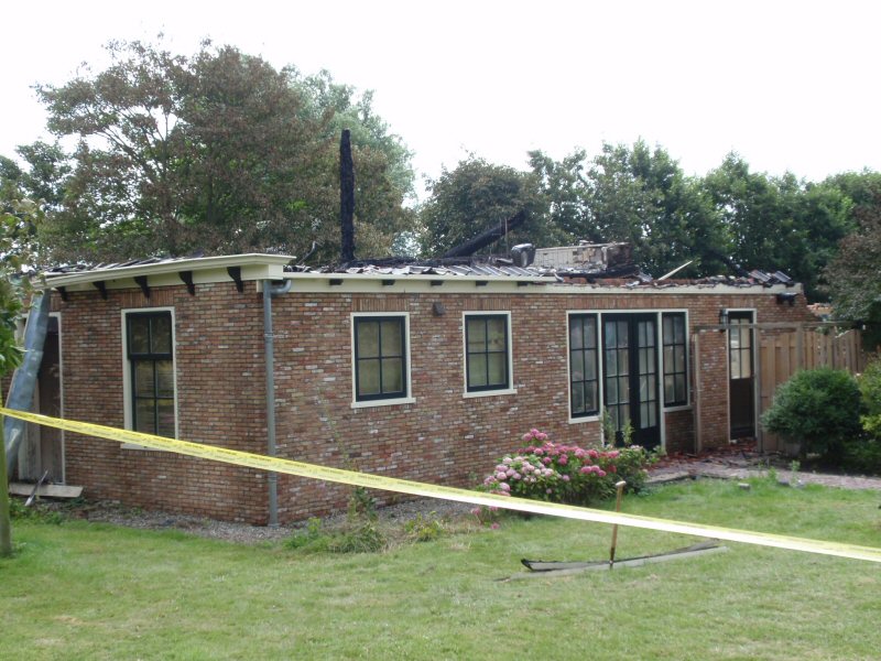 Stolp in Schagen brand uit