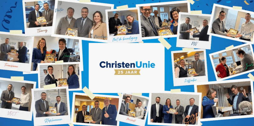 ChristenUnie viert 25-jarig jubileum tijdens voorjaarsvergadering