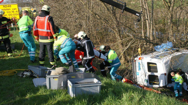 Twee doden bij ongeval op N248 (update)