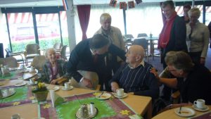 Wouter Bos op bezoek bij de heer Bellis