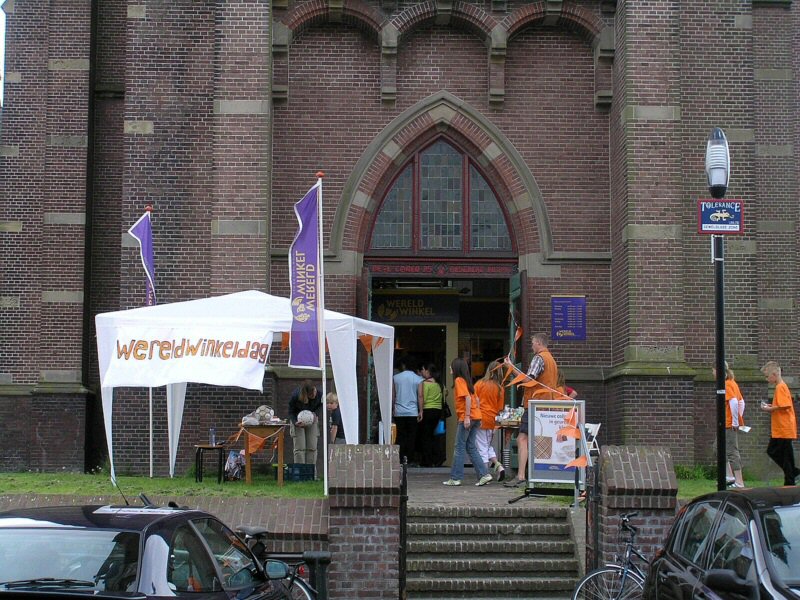 Wereldwinkel in Deur Open
