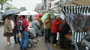 Regen op verzameldag