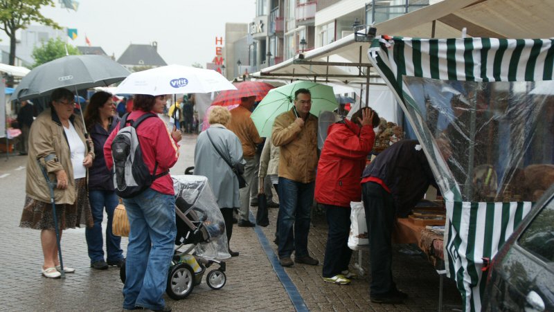 Regen op verzameldag