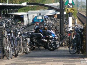 Fietsenactie op station