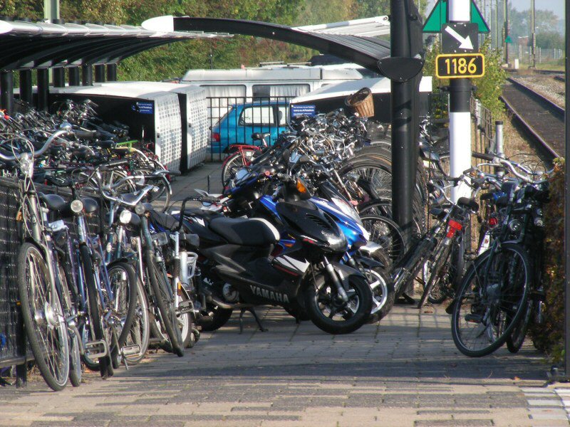 Fietsenactie op station