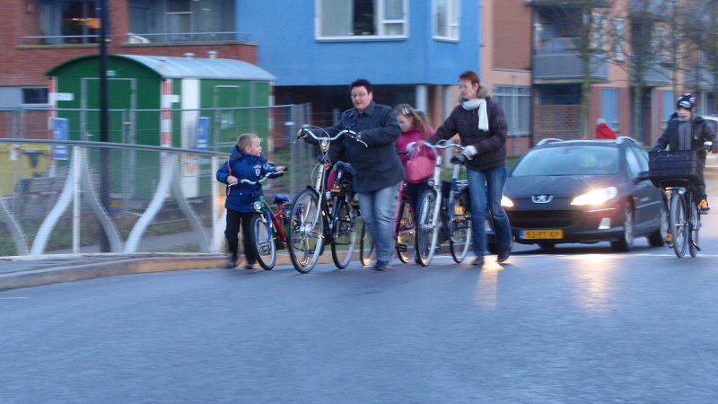 Spekgladde ochtendspits