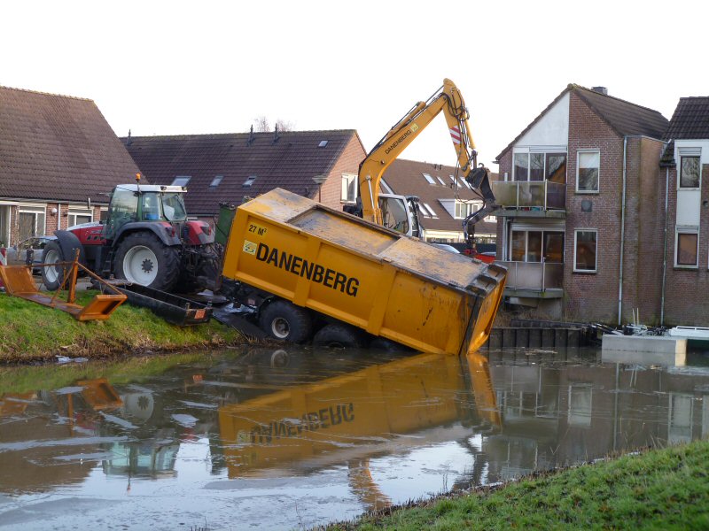 Aanhanger in het water