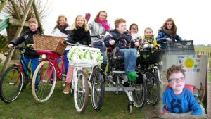Fietsen voor bus Jan