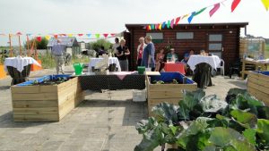 Volkstuinen met elkaar in Schagen