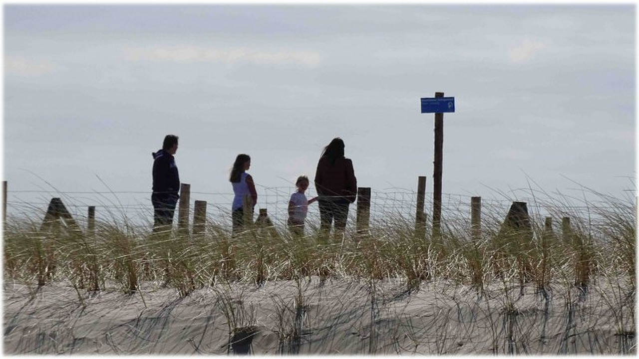 Bankjes voor strandopgang Petten