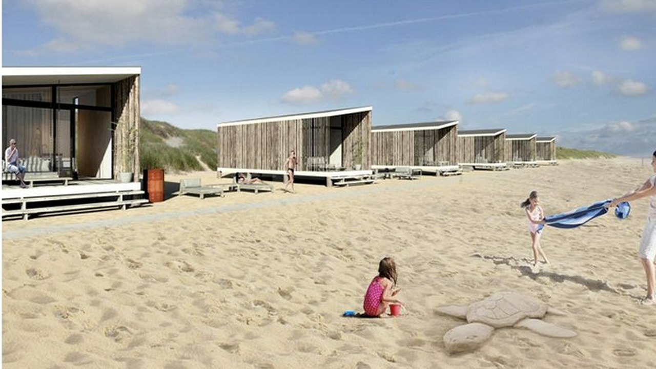 Provincie steunt strandhuisjes Petten