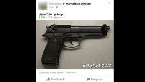 Wapen op Marktplaats aangeboden