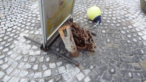Kunstwerk in Petten vernield