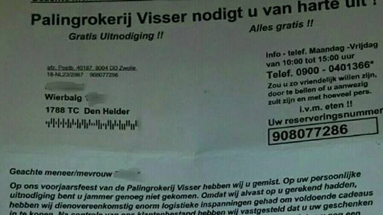 Oplichters ‘palingrokerij’ actief