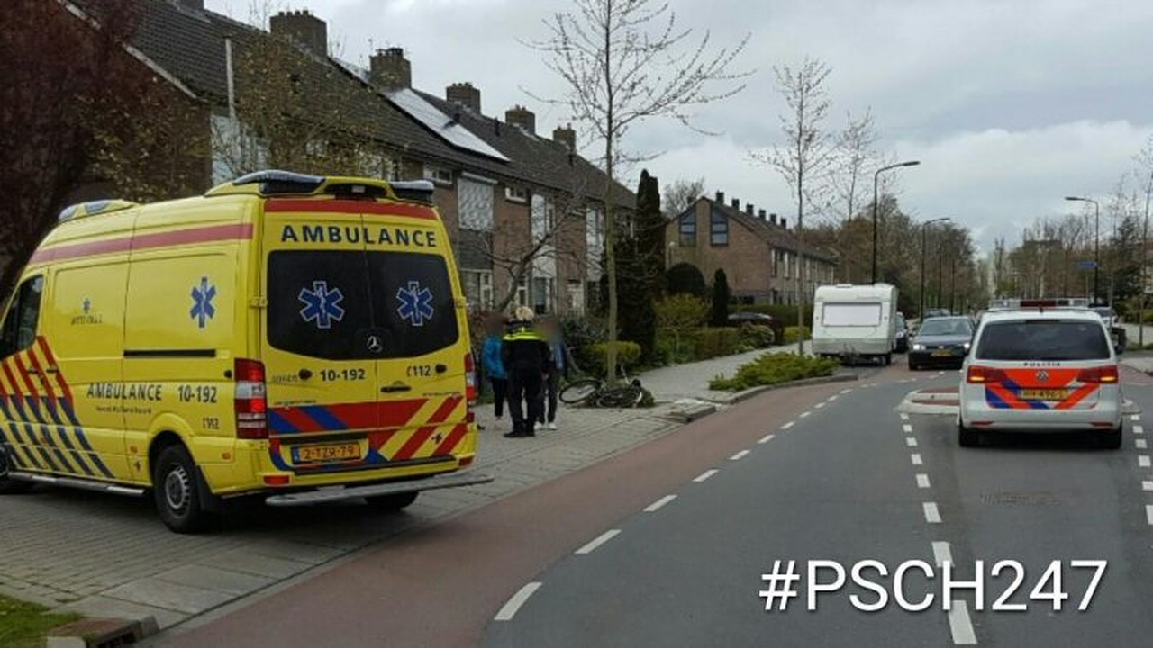 Fietser breekt pols