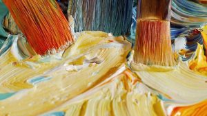 Creatief met verf en potlood