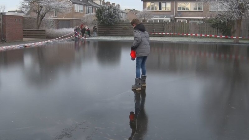 Net niet schaatsen in Callantsoog