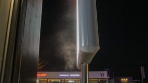 Brand in de paal