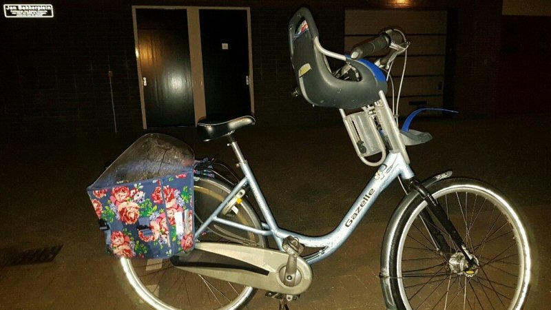 Dronken man laat fiets achter