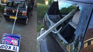 Dader ‘makelaarsbordgooien’ meldt zich