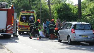 Brandweer bevrijdt meisje uit fiets