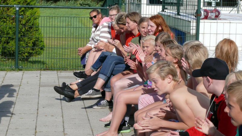 Panelen op zwembad in gebruik genomen
