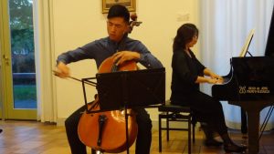 Prachtig piano en cello spel in Slot Schagen