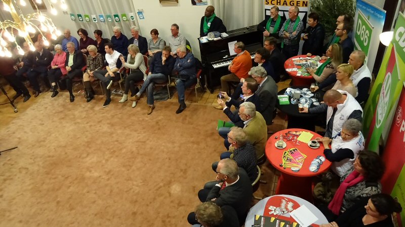 Lijsttrekkers in debat in Slot Schagen