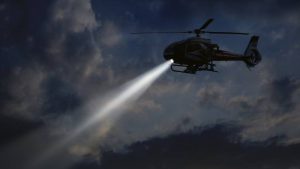 Zoektocht met politieheli