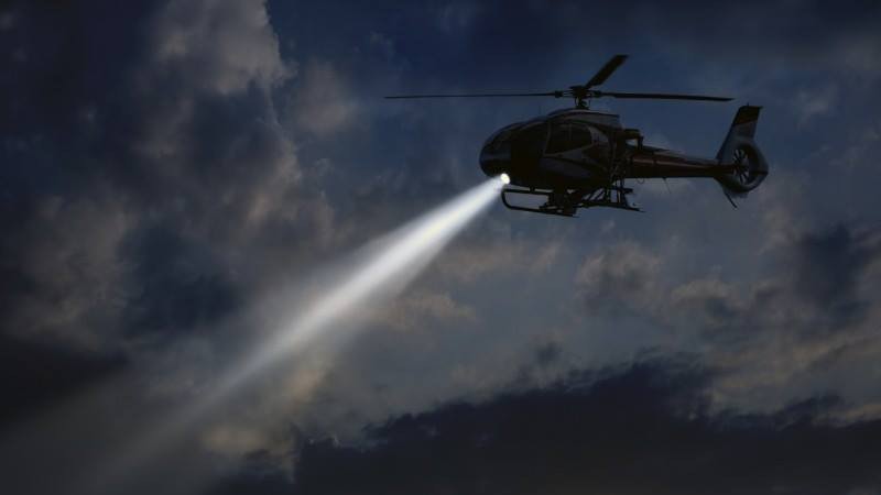 Zoektocht met politieheli